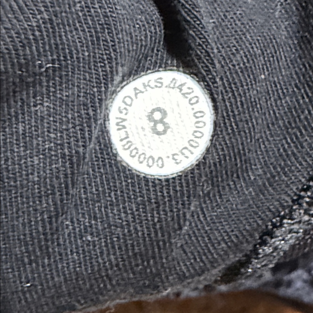 Lululemon Crushed Velvet Ready‎ to Crush Joggers Embroidered logo Black size 8 - Picture 6 of 6